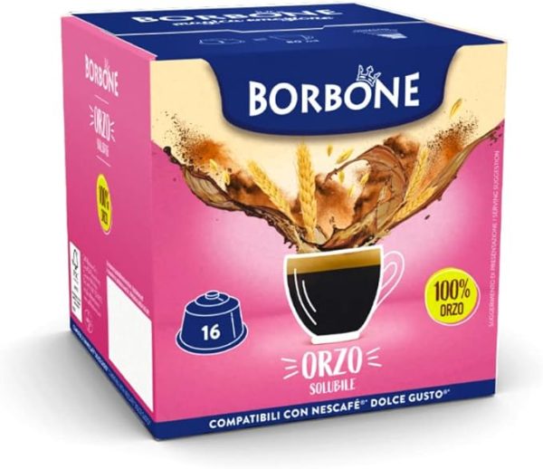 Borbone Orzo 4 x 16 Capsule compatibili Nescafé® Dolce Gusto®