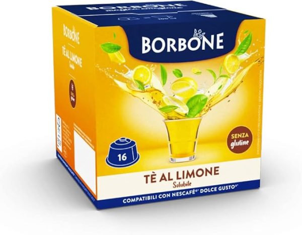 Borbone Tè al Limone 4 x 16 Capsule compatibile Nescafé® Dolce Gusto®