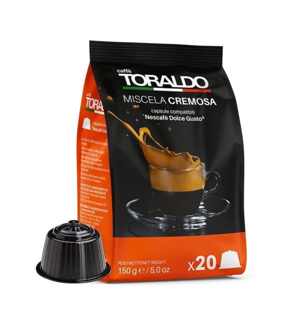 Toraldo Cremosa 5 x 20 Capsule compatibili Nescafé® Dolce Gusto®