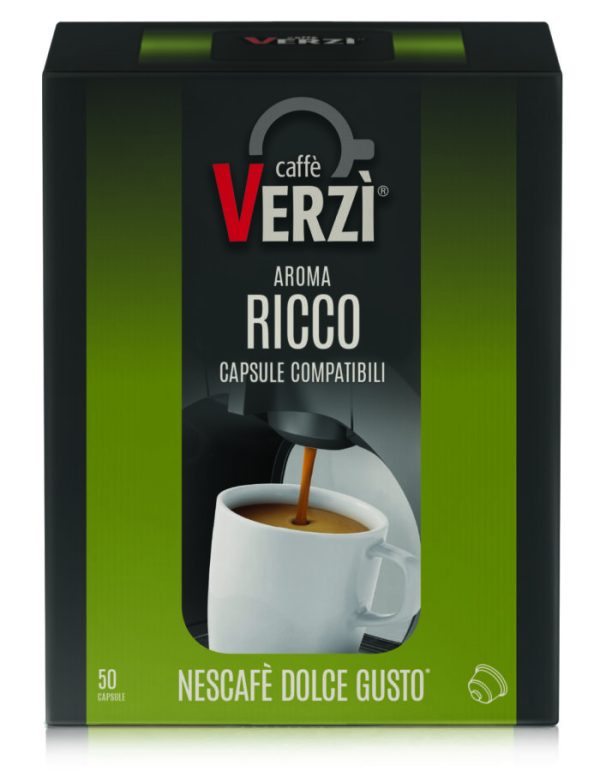 Verzì Aroma Ricco 50 Capsule compatibili Nescafé® Dolce Gusto®