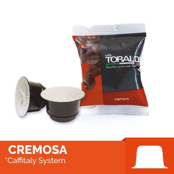 Toraldo Cremosa 100 Capsule compatibili Caffitaly