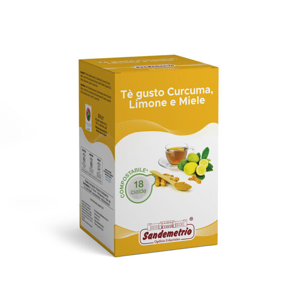 Sandemetrio Curcuma Limone Miele 18 Cialde