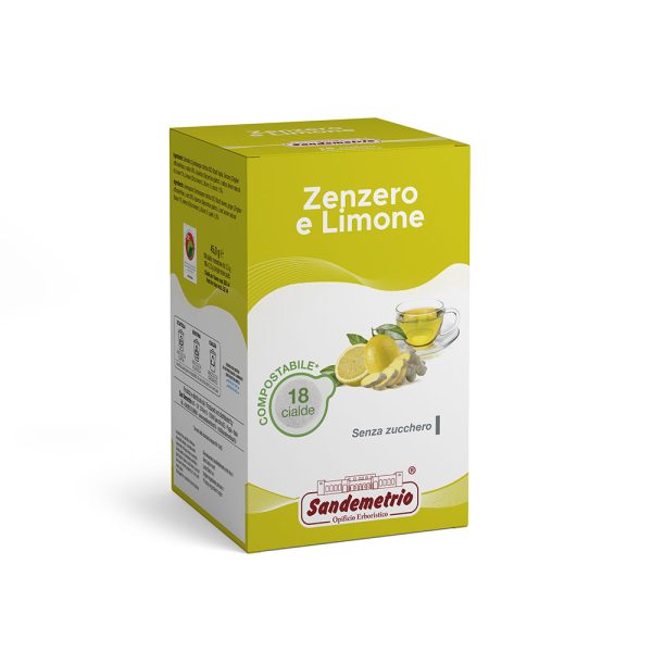 Sandemetrio Tisana Zenzero e Limone 18 Cialde