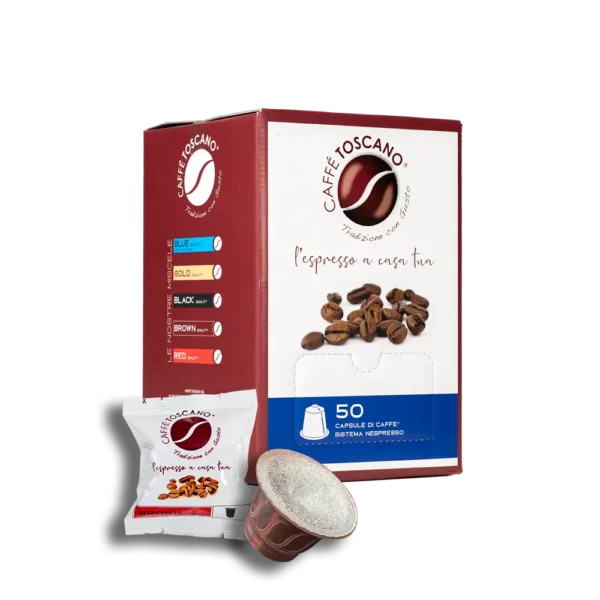 Caffè Toscano Brown 50 Capsule Compatibili Nespresso®